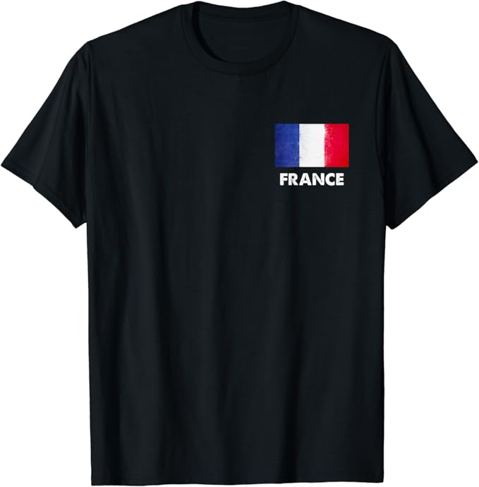 France Flag Shirt French TShirt Clothing